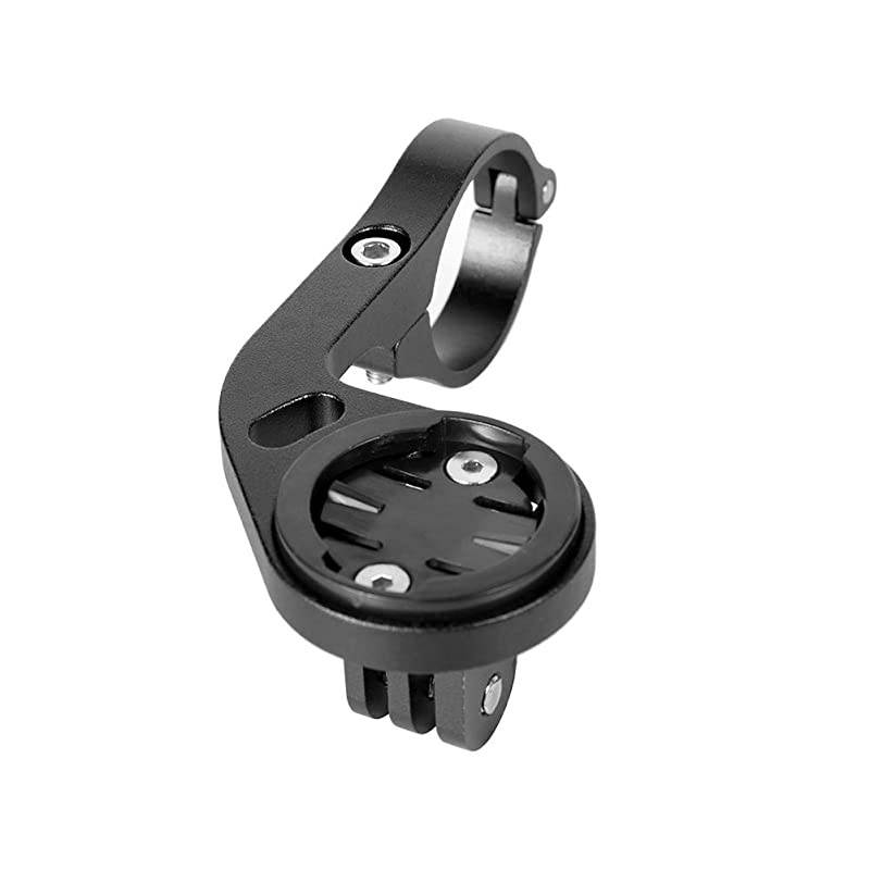 Bike OutFront Mount Bicycle Handlebar Combo Mount for Garmin Bryton Gopro FlashlightCompatible with 318mm 254mm Handlebar Black