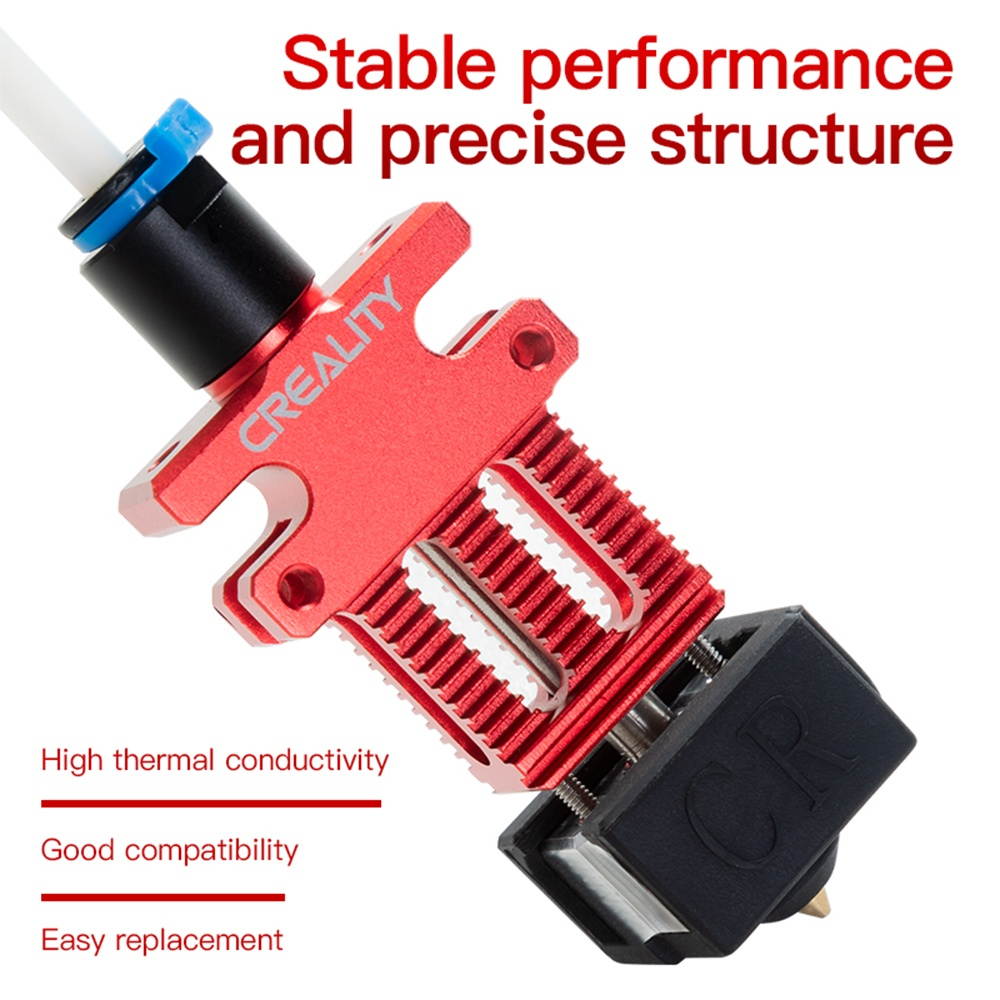 Original Creality Assembled Extruder Hotend Kit with 0.4mm Nozzle Aluminum Heating Block 100K Ohm Thermistor 24V Compatible with Creality CR-6 SE 3D Printer