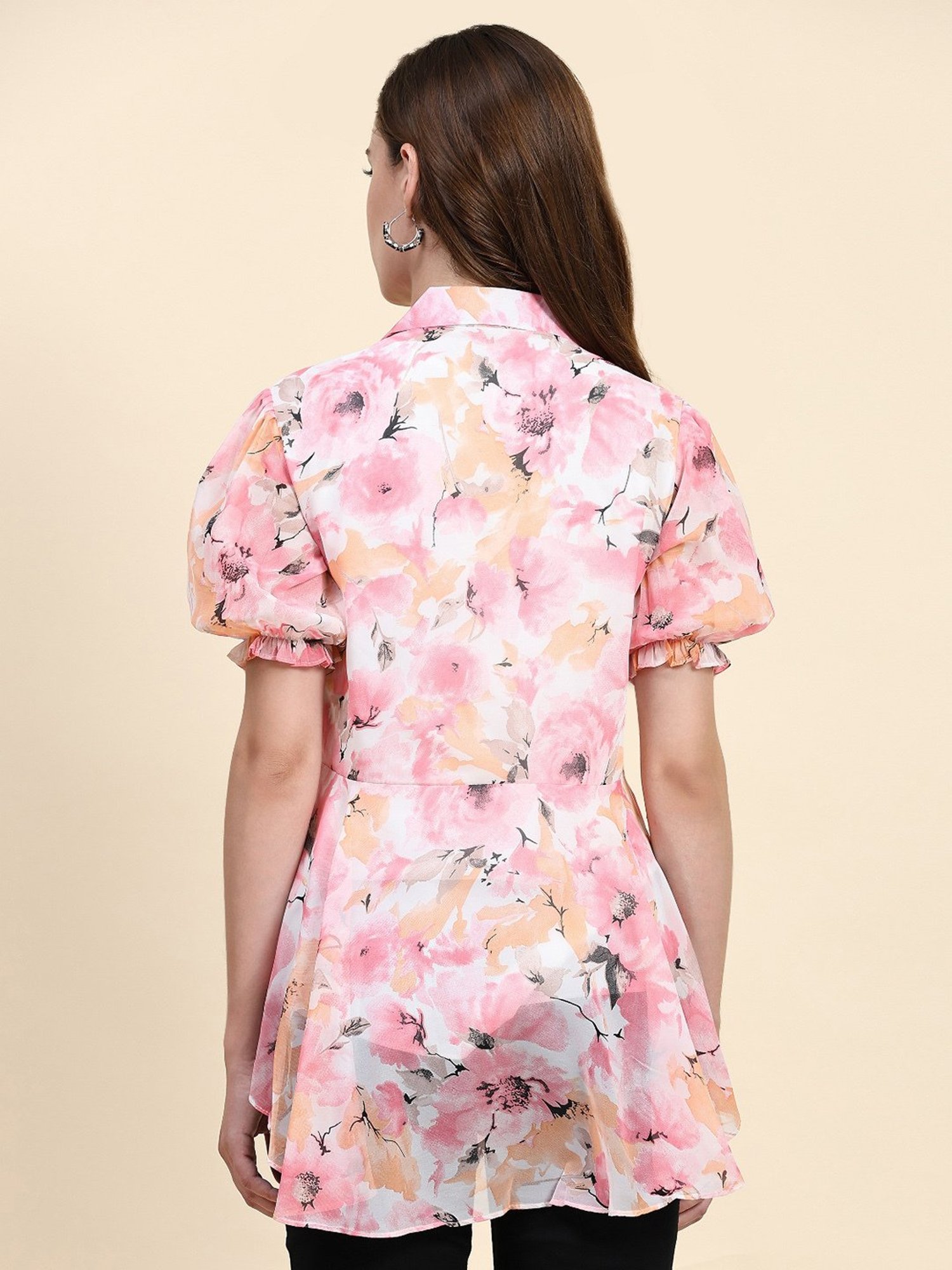 KERI PERRY Pink Printed Top