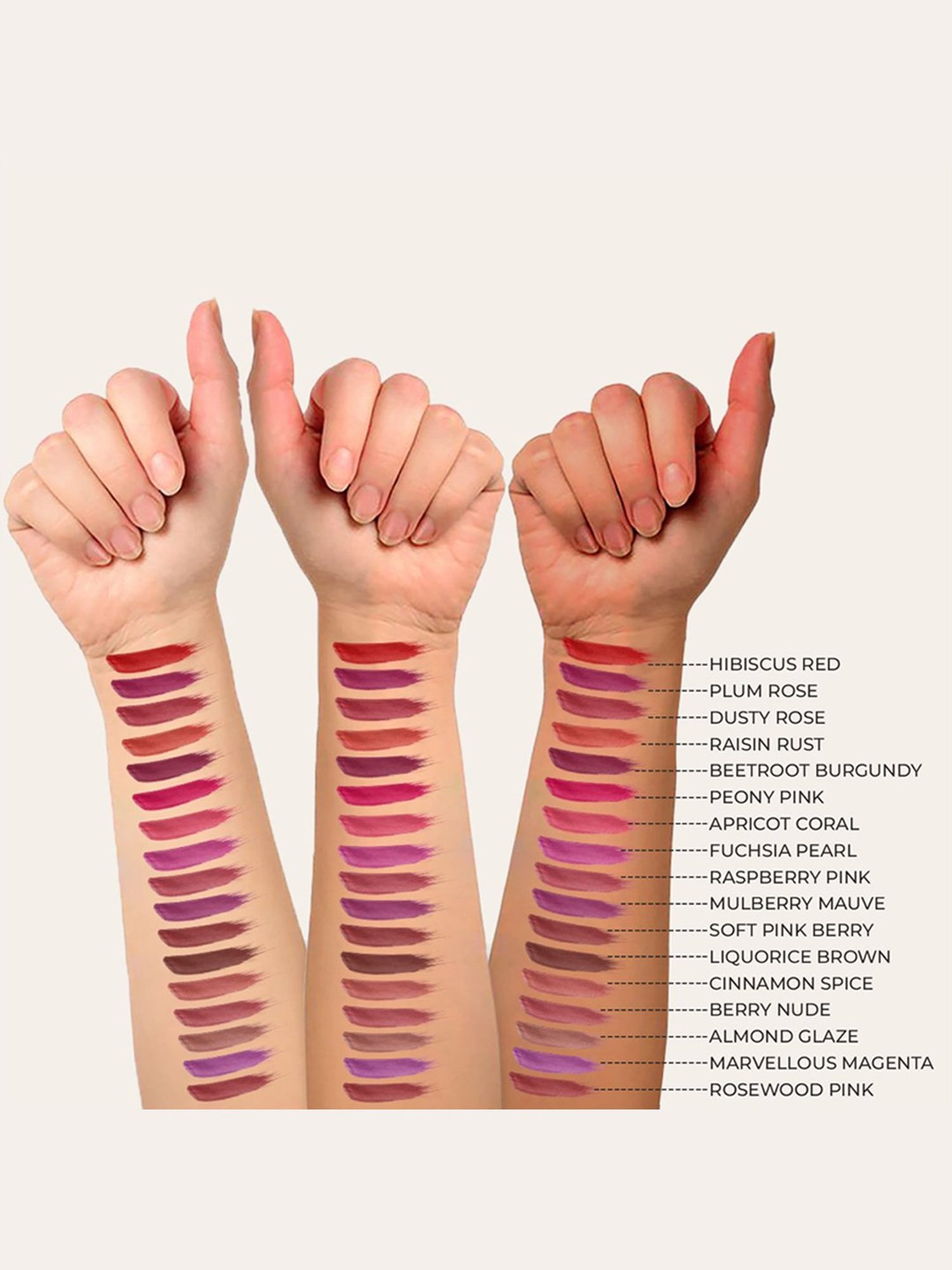 JUST HERBS Herb-Enriched Matte Liquid Lipstick Dusty Rose - 2 ml