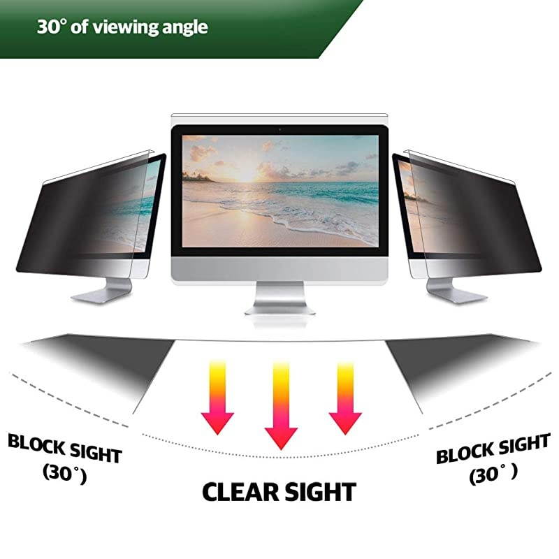 Easy OnOff Privacy Filter 19 Removable Acrylic for 19 Universal Diagonally Measured 4 3 Aspect Ratio Privacy Screen for Laptop Notebook Monitor