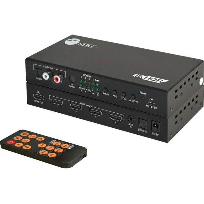 Siig 4X1 Hdmi Seamless Quad-Split Multi-Viewer Switcher