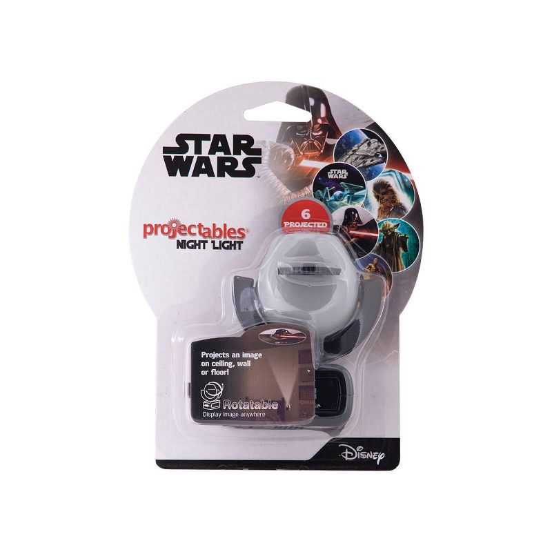 Projectable Star Wars LED Night Light Sensing Black