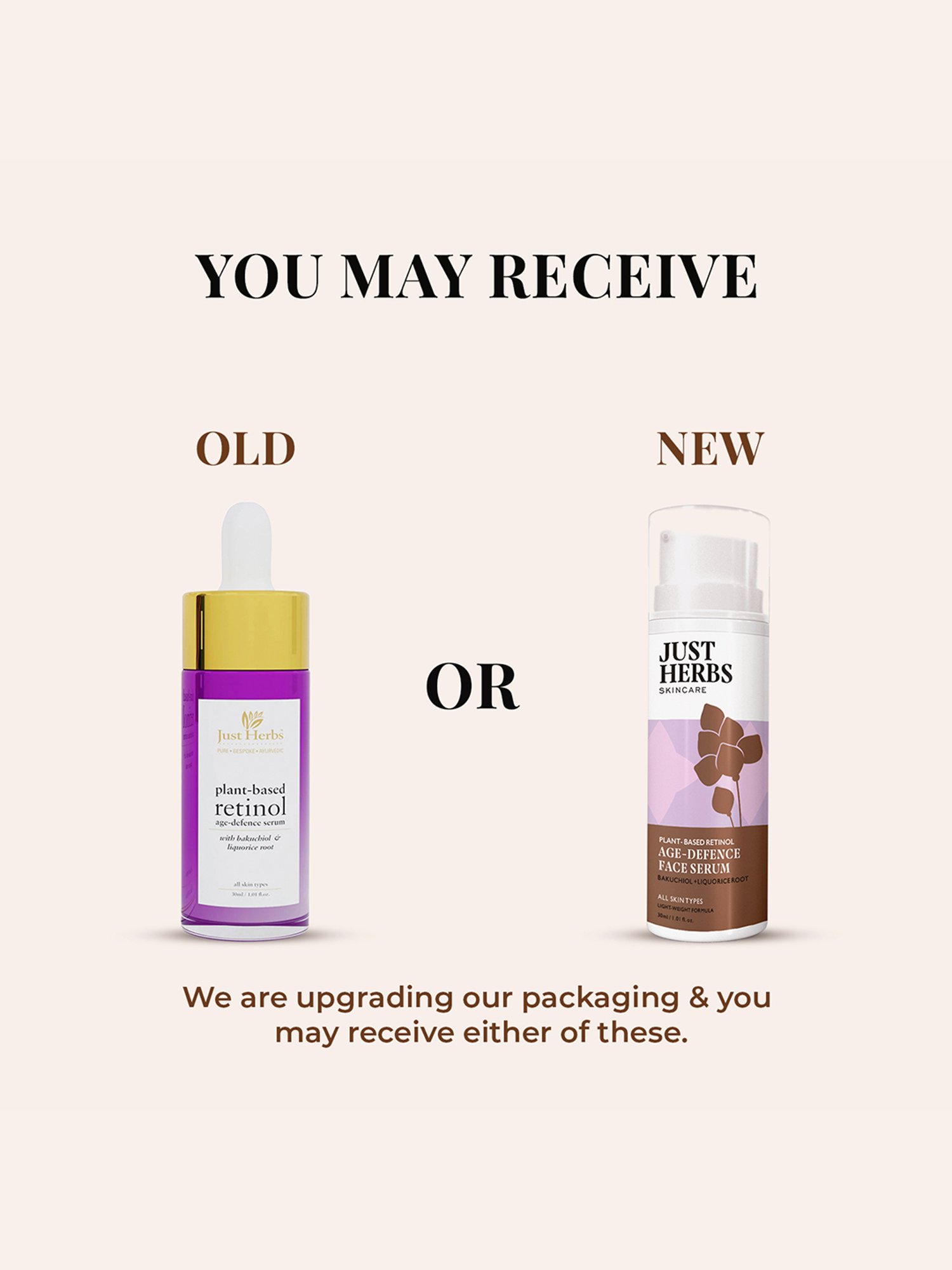 JUST HERBS Plant-Based Retinol Age-Defence Face Serum - 30 ml