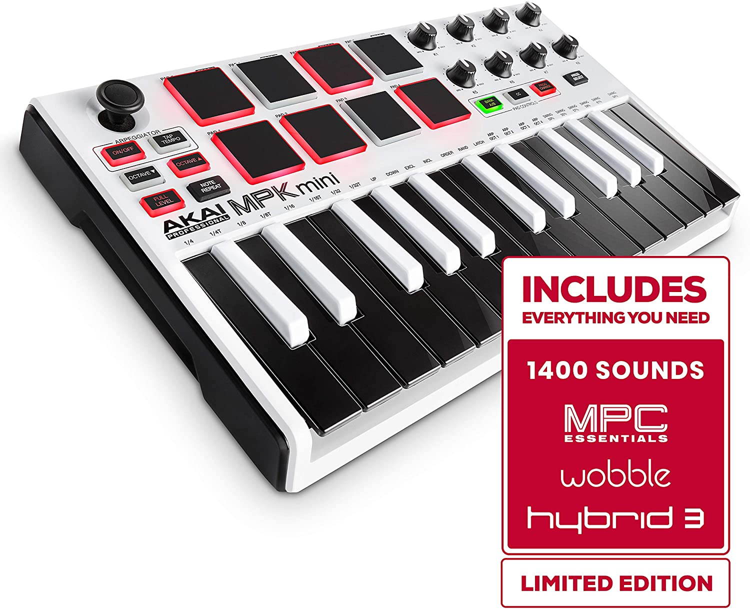 Akai Professional MPK mini MKII Limited Edition White