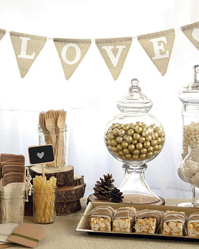 Rustic Love Burlap Banner