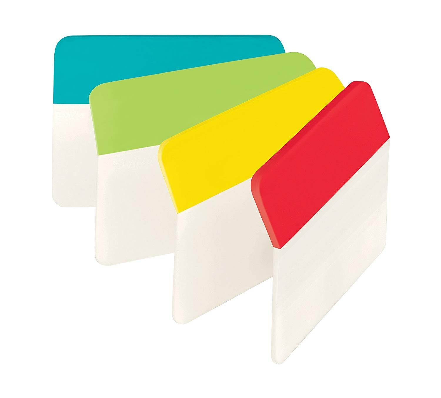 Post-it Tabs, 2 in. Angled Solid, Assorted Primary Colors, 6 Tabs/Color, 4 Colors, 24 Tabs/Pack, (686A-ALYR)