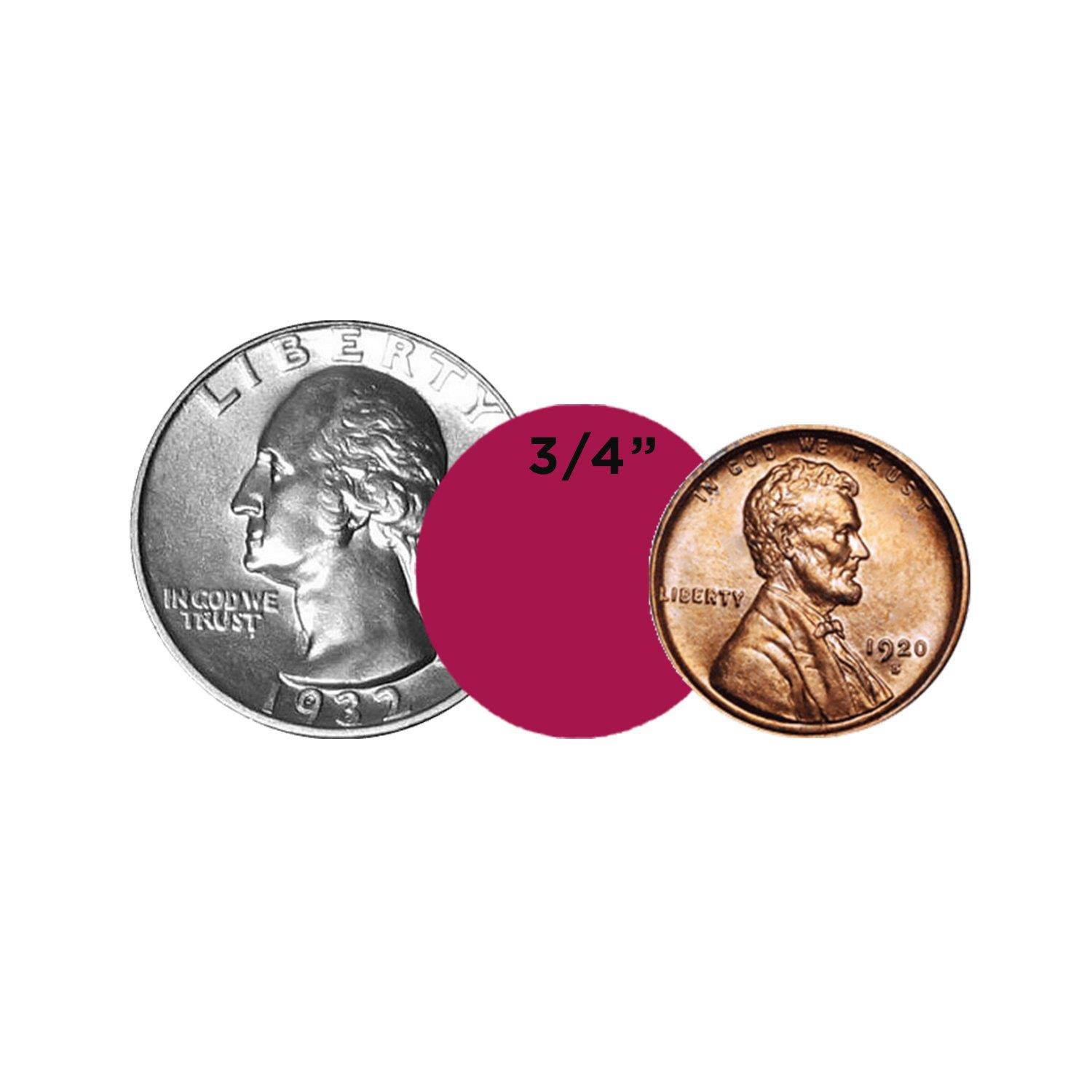 ChromaLabel 3/4 inch Color-Code Dot Labels | 1,000/Roll (Magenta)