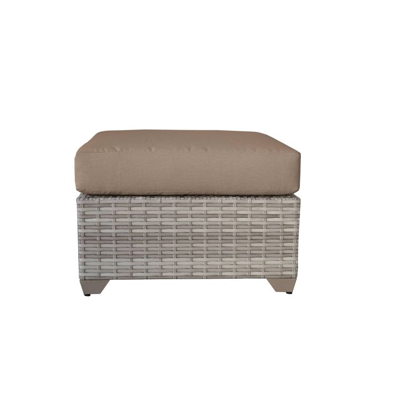 3pc Outdoor Wicker Conversation Set with Sofa Chairs & Table - Crestlive Products