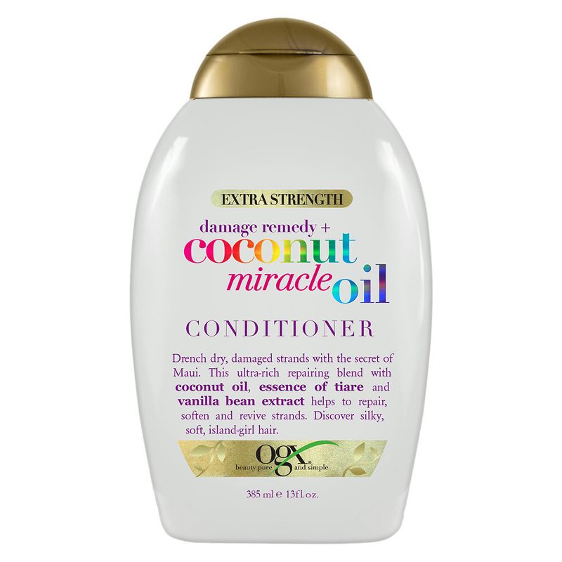 OGX Extra Strength Damage Remedy + Coconut Miracle Oil Conditioner - 13 fl oz