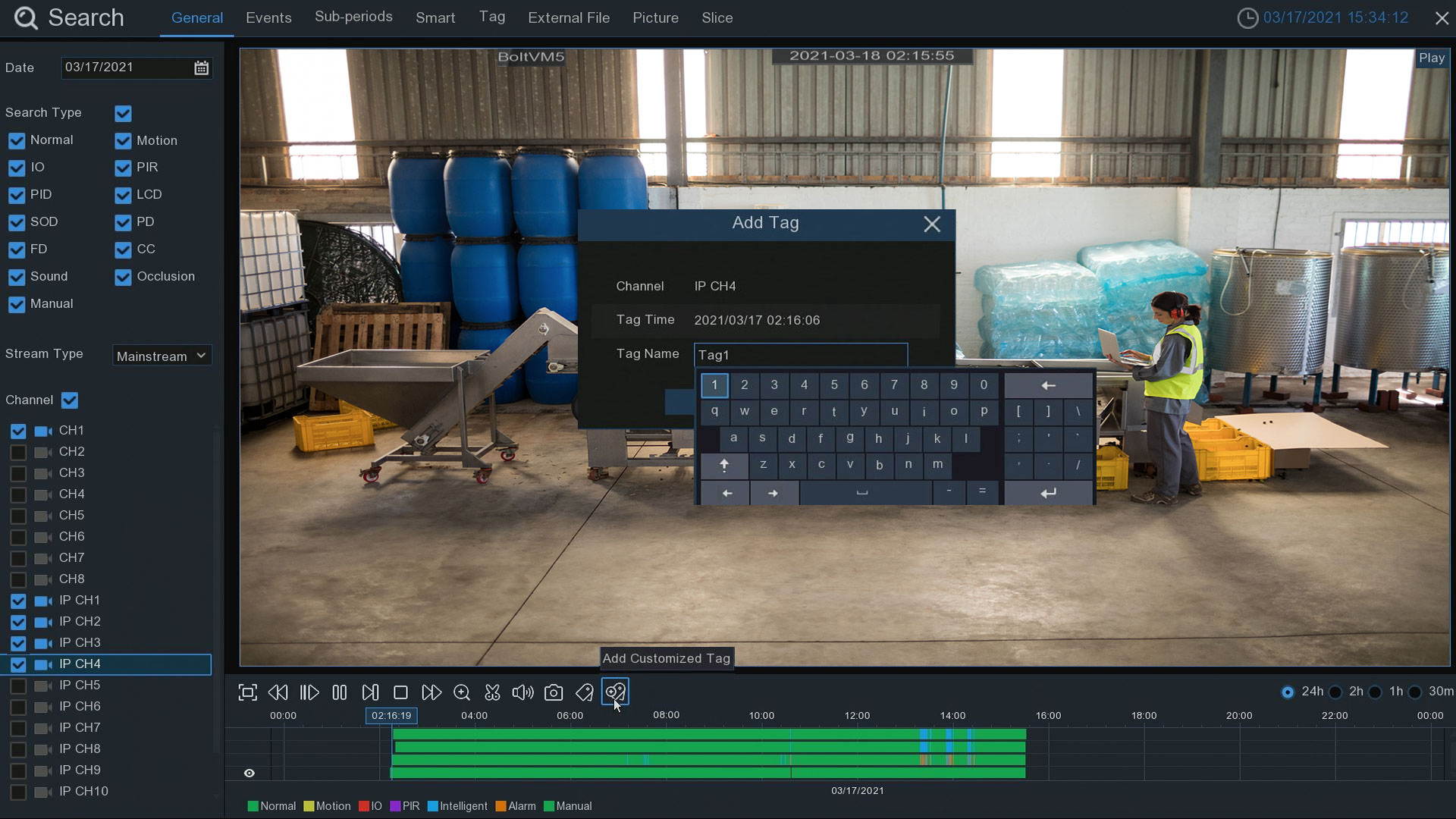 Camius 4K 8MP Hybrid 8 Channel DVR with 3TB HDD for  8 Analog  CVBS 960H, AHD, CVI, TVI and 4 IP cameras, 4K HDMI, VGA, SPOT Output, Audio, Alarm IO - Sold Without Cameras- TRIVAULT4K184
