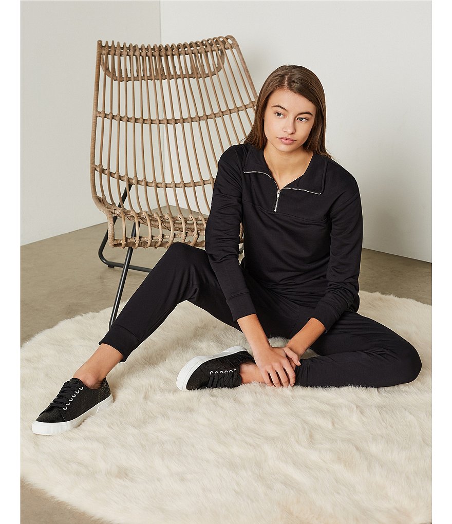 Coco + Jaimeson Coordinating Off-The-Shoulder French Terry Top