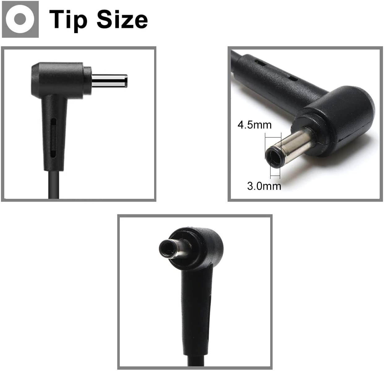 Antoble AC Adapter Charger Cable Cord for Gateway MS2370, NE51B18u, VG70 Laptops Power Supply