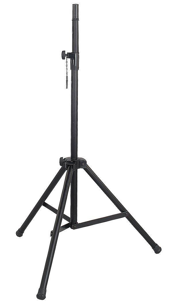 AmpliVox Strong Durable Heavy-Duty Tripod Stand for Travel Audio Video Sound System / Speakers - Black