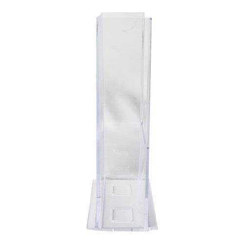 Clear-Ad - LHF-S160 - Acrylic Free Standing Flyer Holder 8.5 x 11 &ndash; Plastic Desk Organizer for Posters, Magazines, A4 Papers, Envelopes, Documents (Pack of 4)