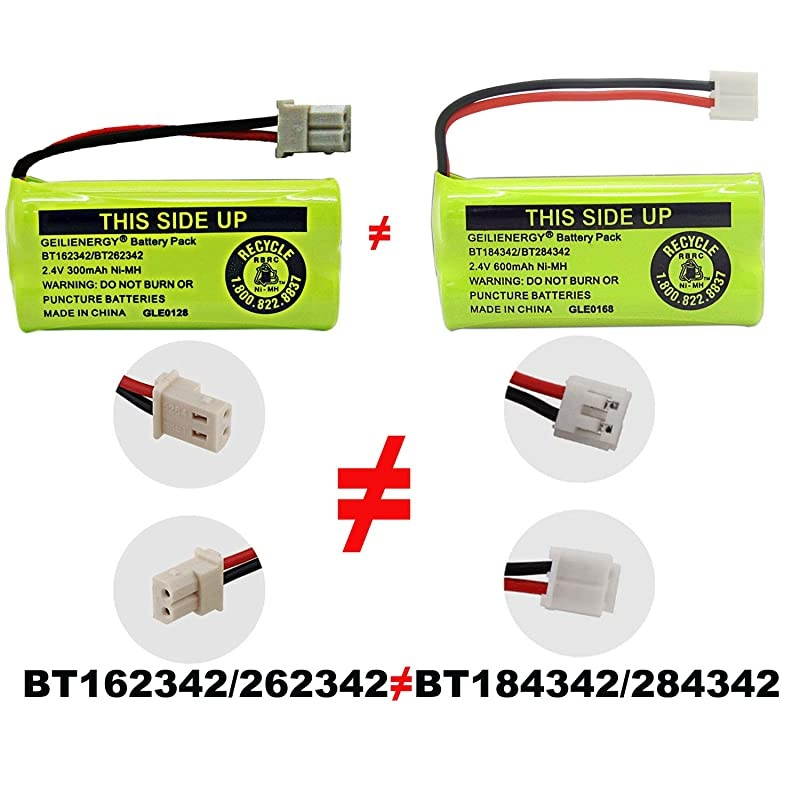 24V 300mAh NIMH BT183342 BT283342 BT162342 BT262342 BT166342 BT266342 Battery Compatible with Vtech CS6719 CS6419 CS6649 DS6151 atT CL4940 EL52300 Cordless Phone Pack of 4