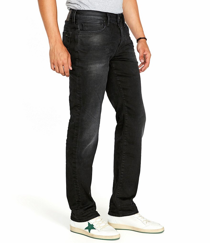 Buffalo David Bitton Six Straight Fit Sanded Jeans