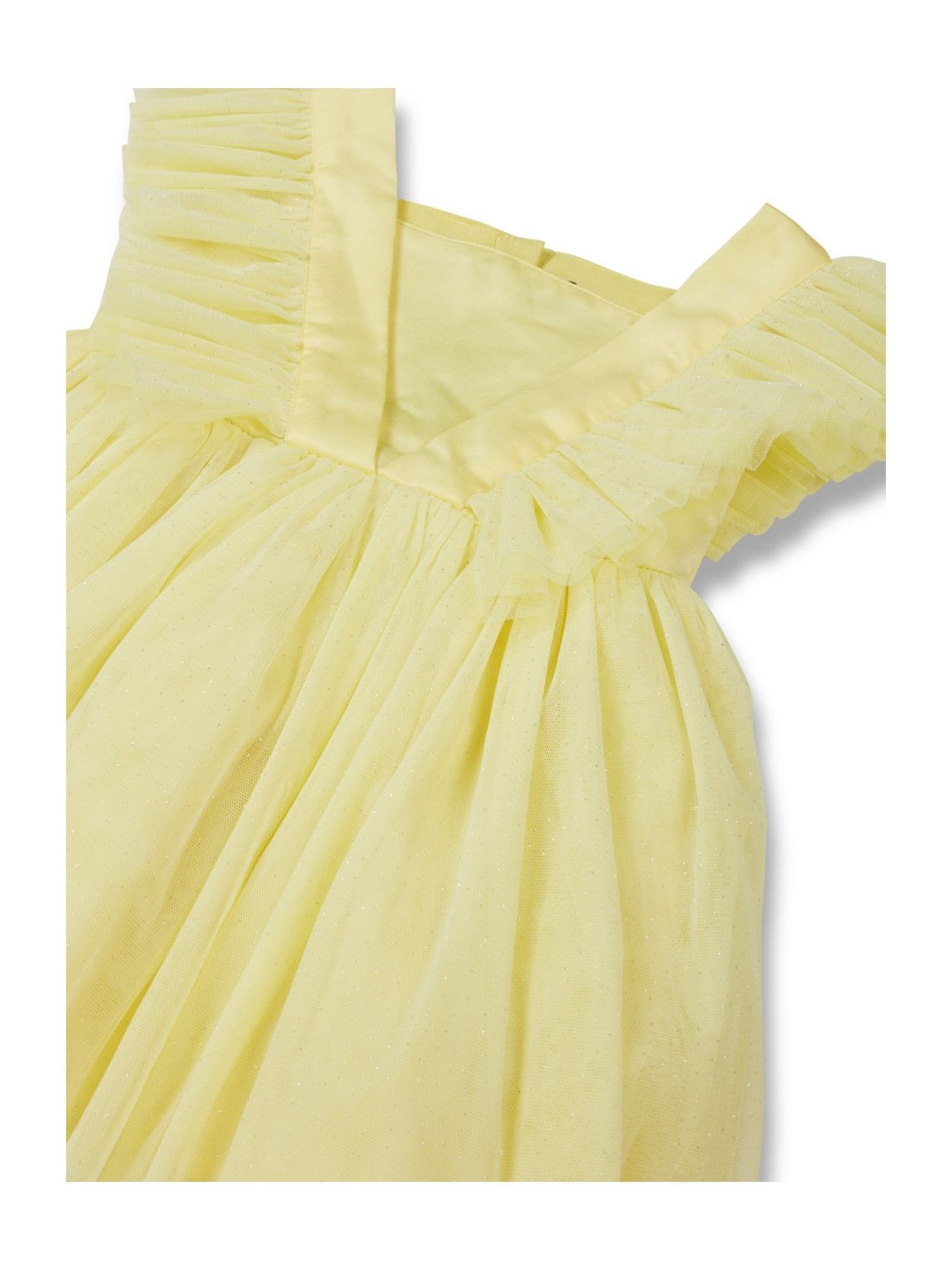 Gini & Jony Kids Yellow Solid Dress, Bloomers with Hairband