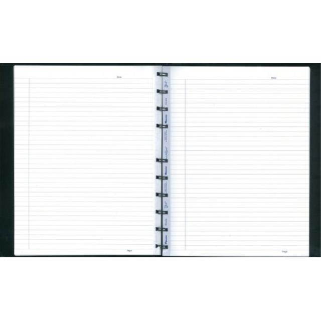 BLUELINE MiracleBind Notebook, 9.25 x 7.25, Black, 150 Pages (AF9150.81)
