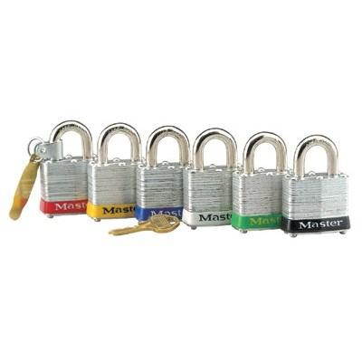 MASTER LOCK 3YLW Lockout Padlock,KD,Yellow,1-1/4"H