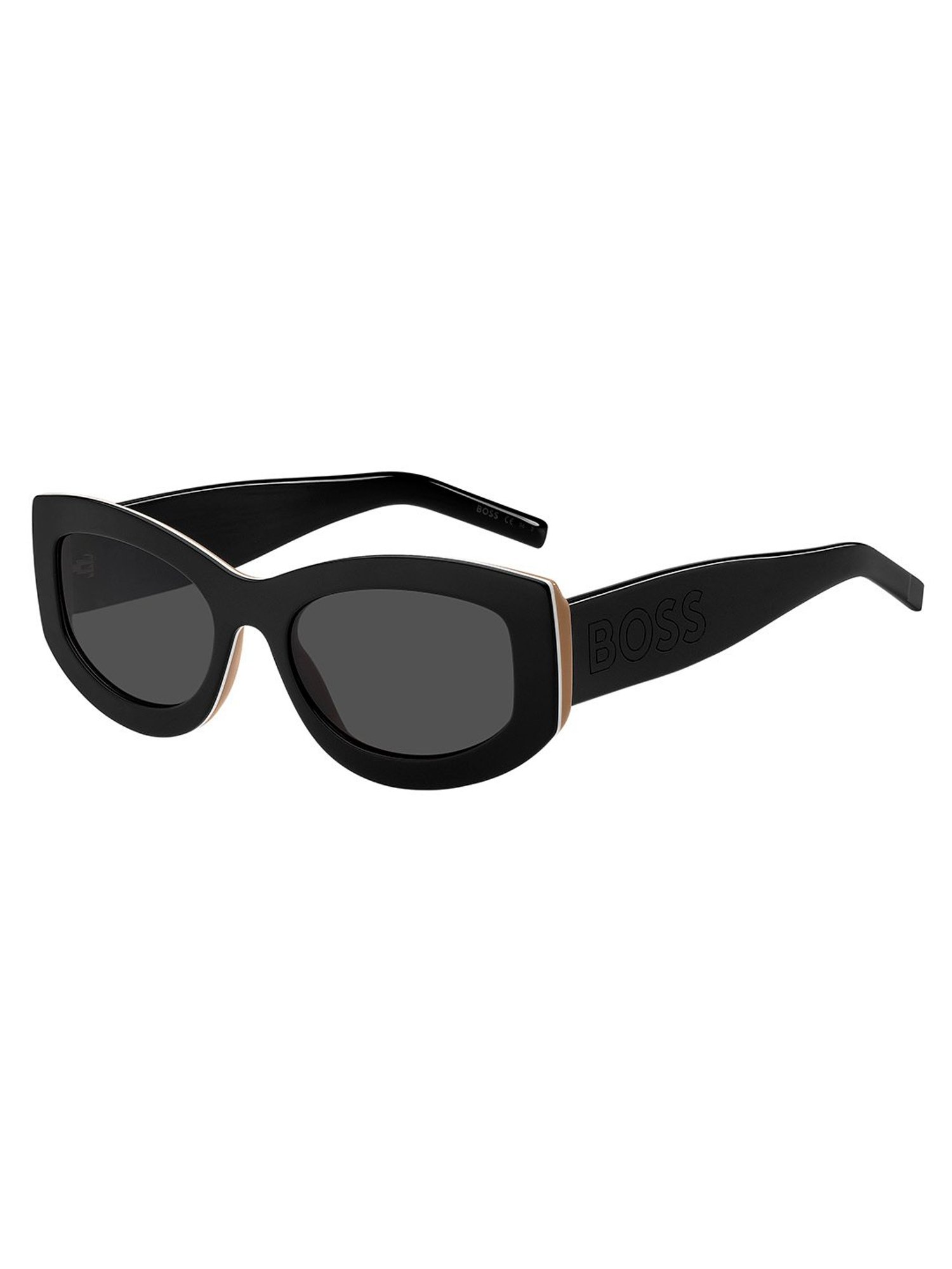 Hugo Boss Grey Cat Eye Sunglasses for Women