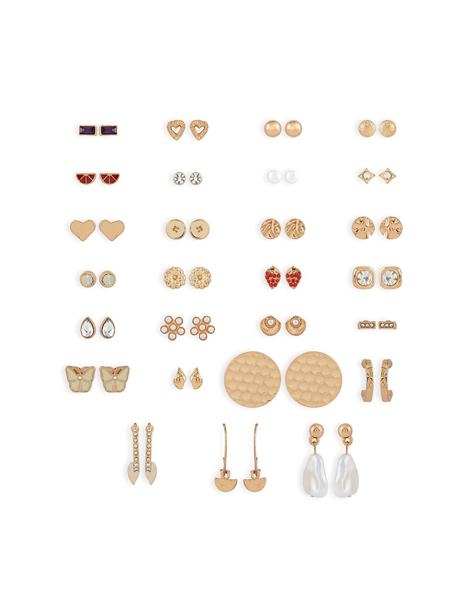 OOMPH Jewellery Yellow Enamel Floral Jhumki