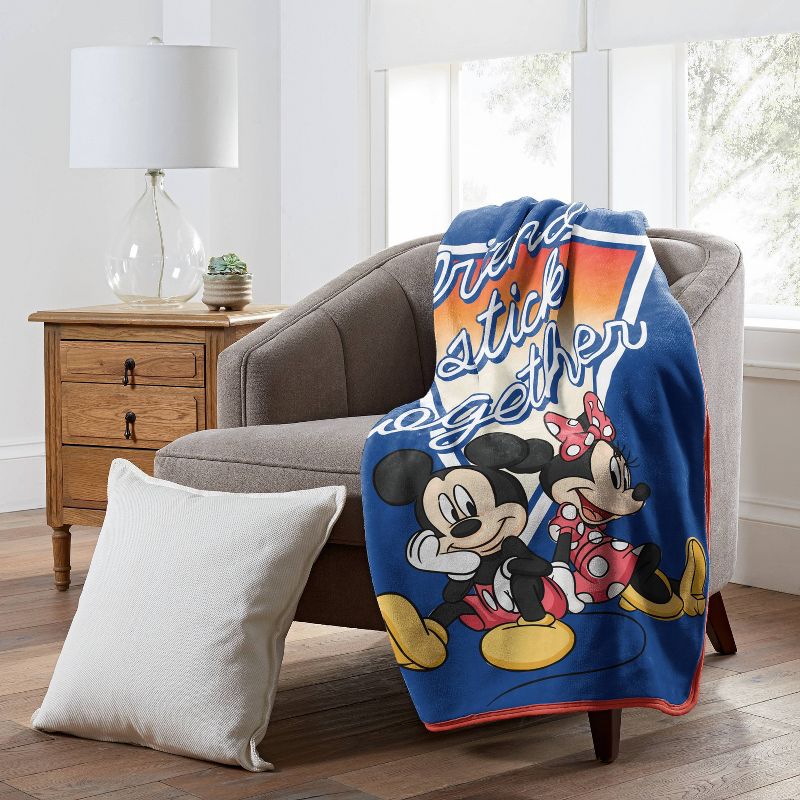 Mickey and Minnie Mouse Dynamic Duo Silk Touch Throw
