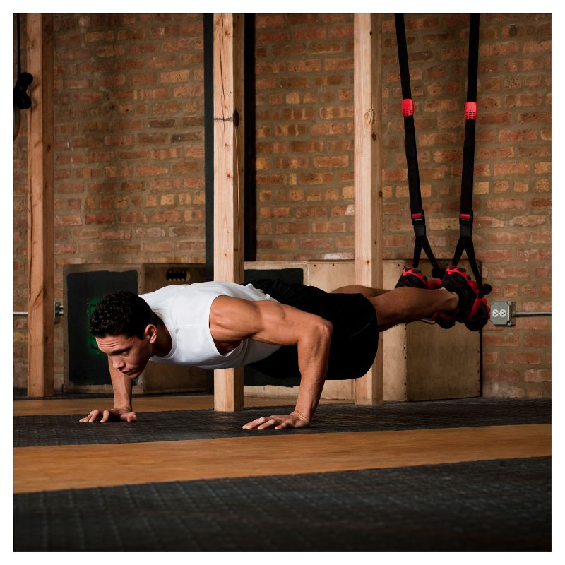 Sunny Health & Fitness Lat Pull Down Attachment Pulley System for Power Racks