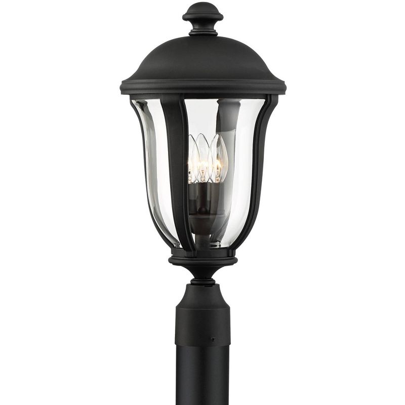 1 Light Outdoor Post Mount Black - Aurora Lighting