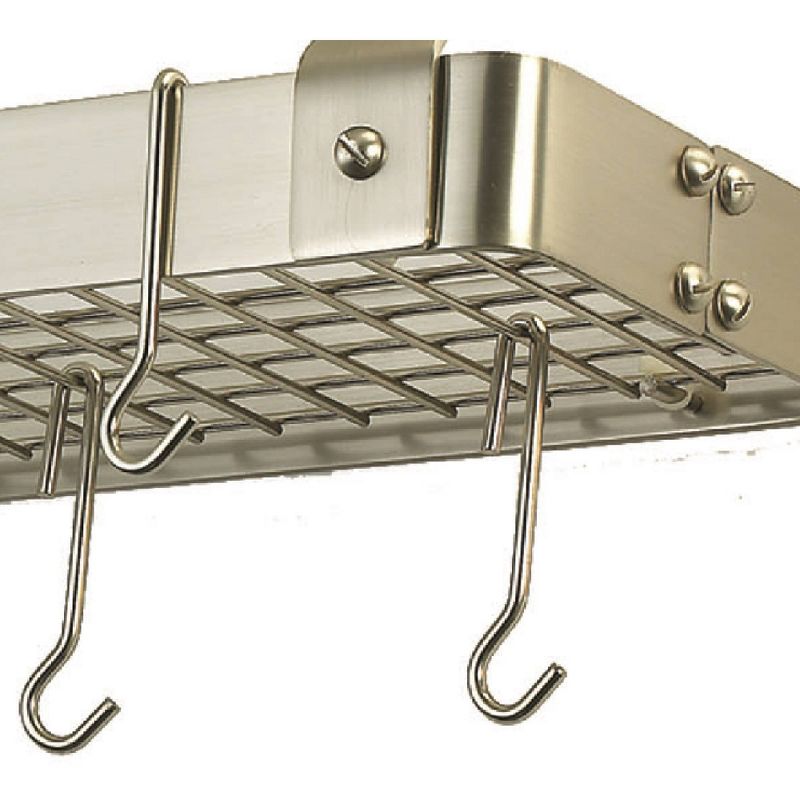 Range Kleen Pot Rack Bookshelf - Stainless Steel