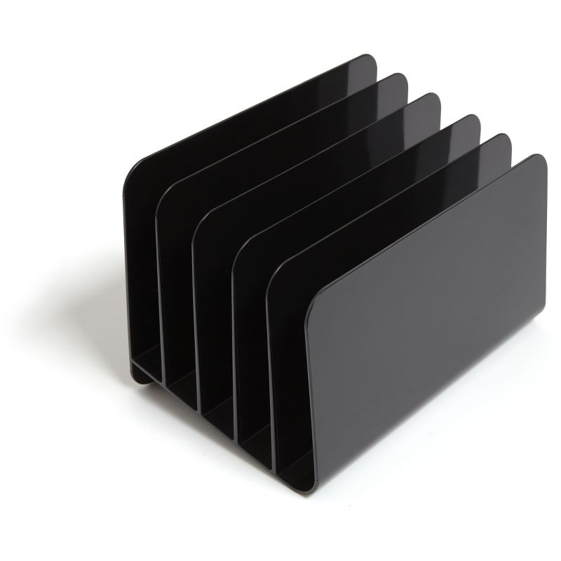 TRU RED 5-Slot Plastic Incline Sorter, Blk TR55335 