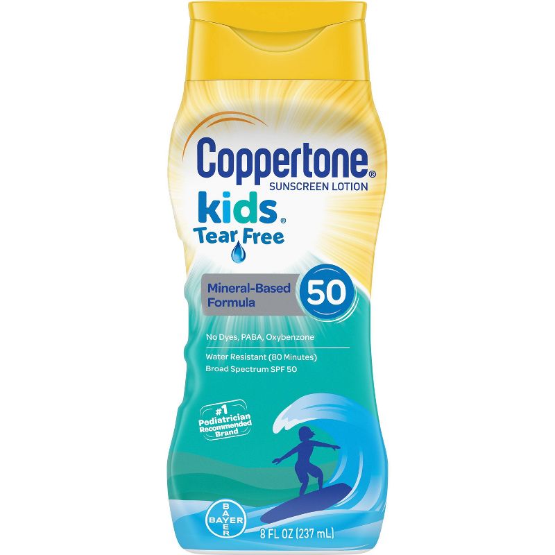 Coppertone Kids Tear Free Mineral Sunscreen Lotion - SPF 50 - 8oz