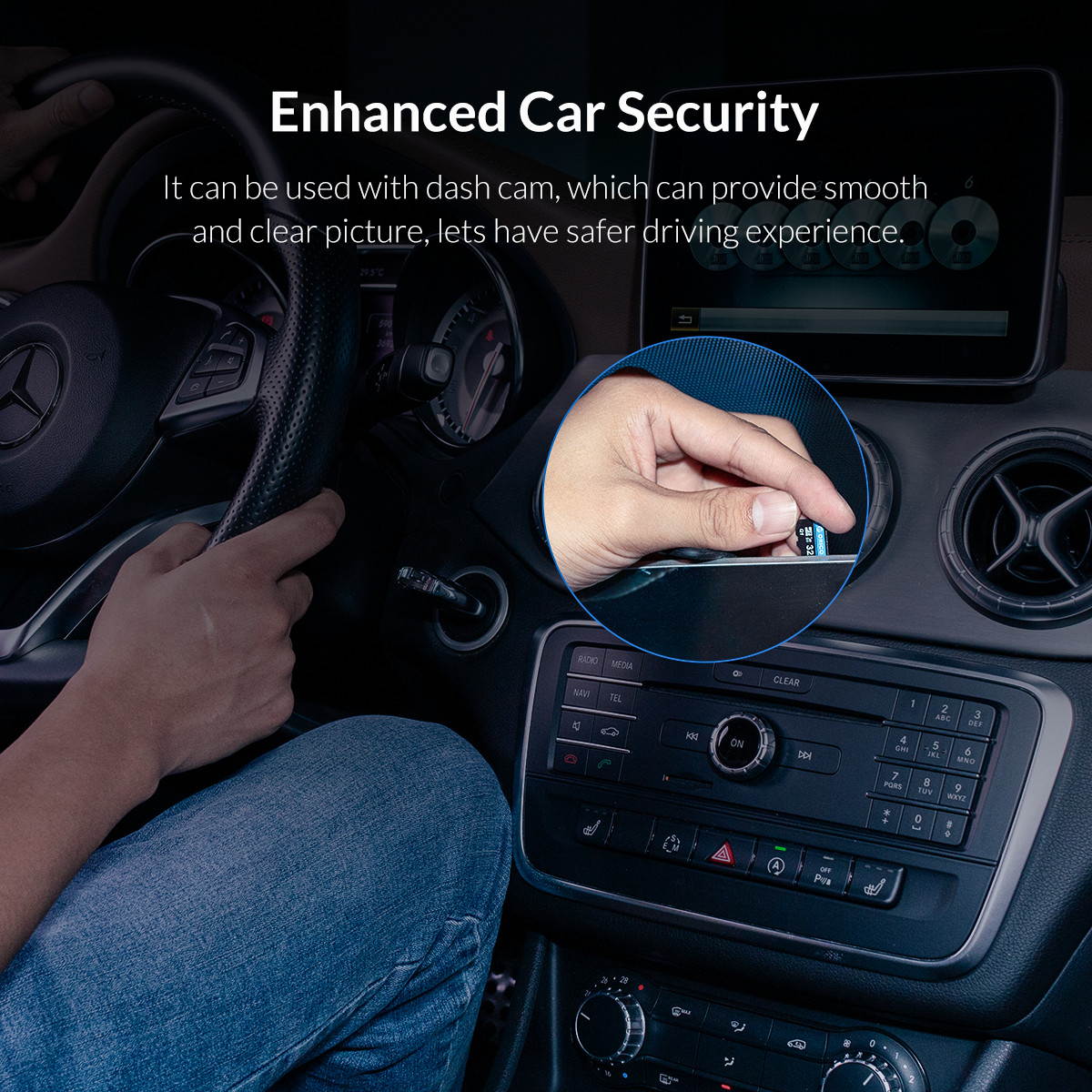 ORICO Ultra 128GB Micro SD Card Class 10 Memory Card with Adapter, Speed Up to 80MB/s