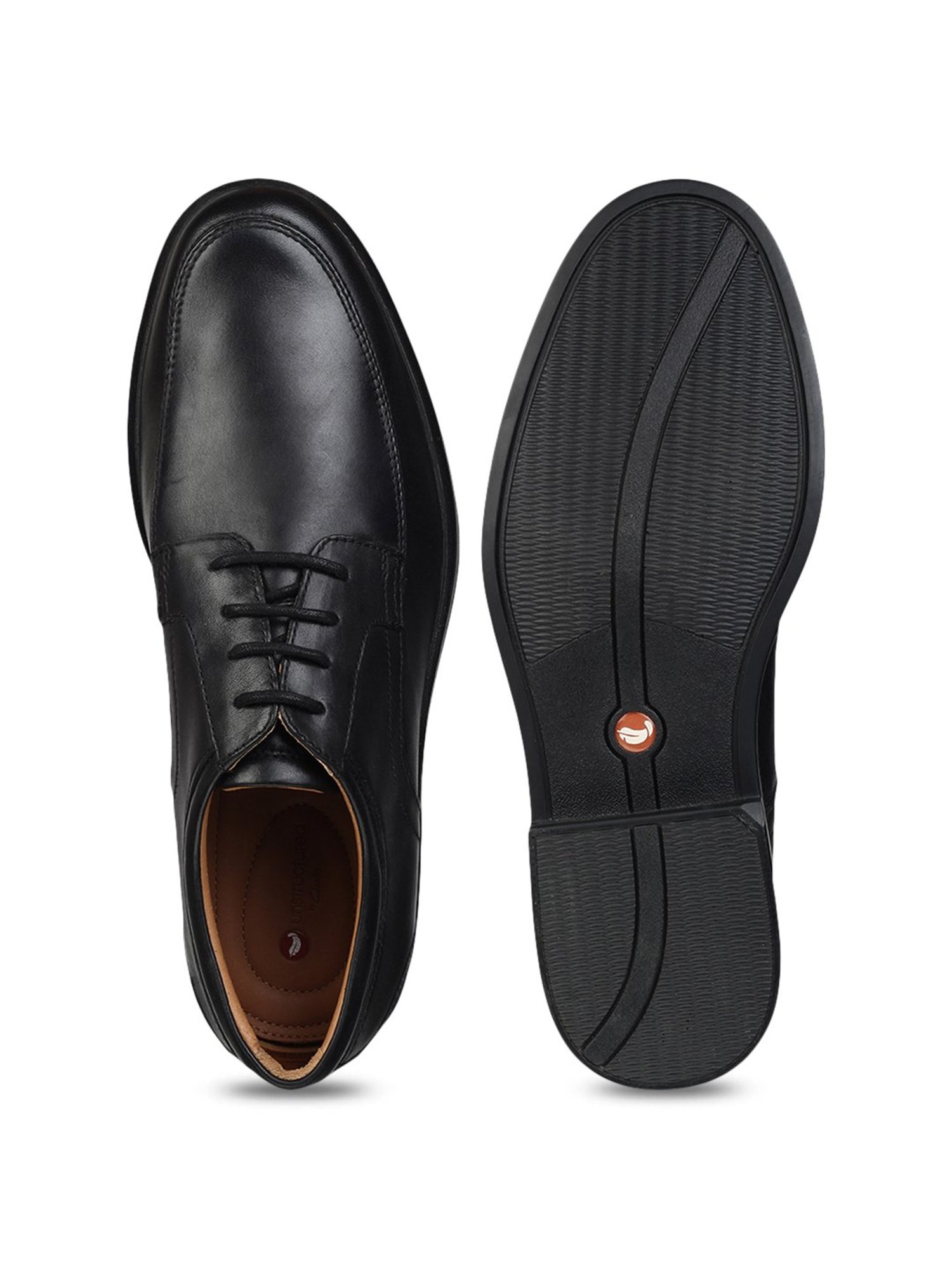 Clarks UN Aldric Park Black Derby Shoes