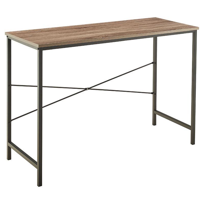 Desk Mixed Material Gray - ClosetMaid