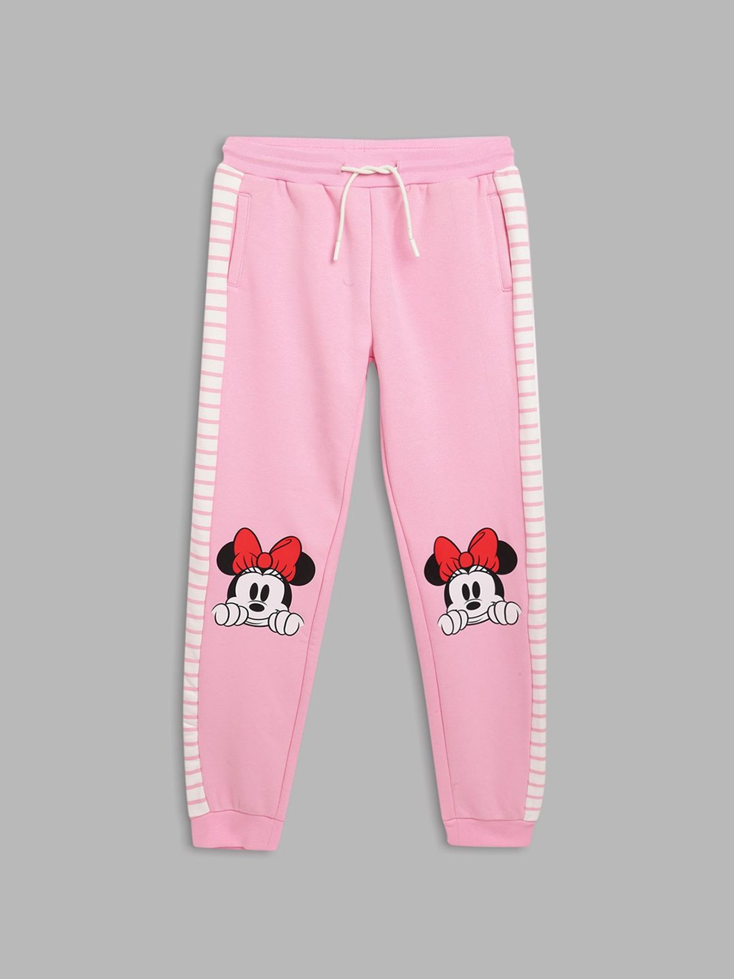 Pantaloons Junior Black Cotton Printed Trackpants