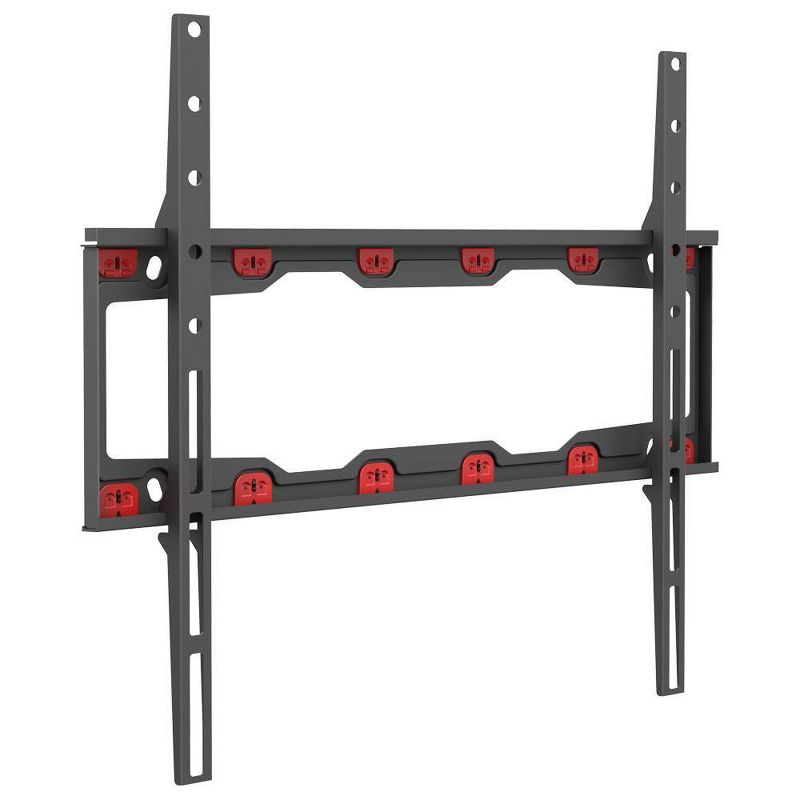 Barkan 19-65" Fixed No Stud Flat / Curved TV Wall Mount for Drywall  -Black