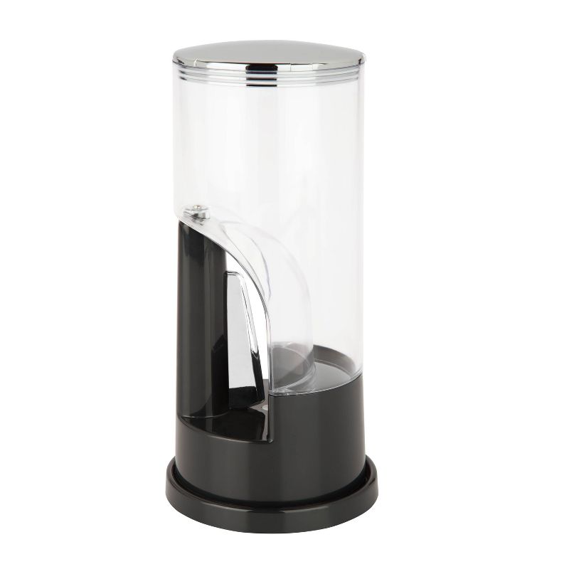 Zevro 8oz Plastic Indispensable Ground Coffee Dispenser Black