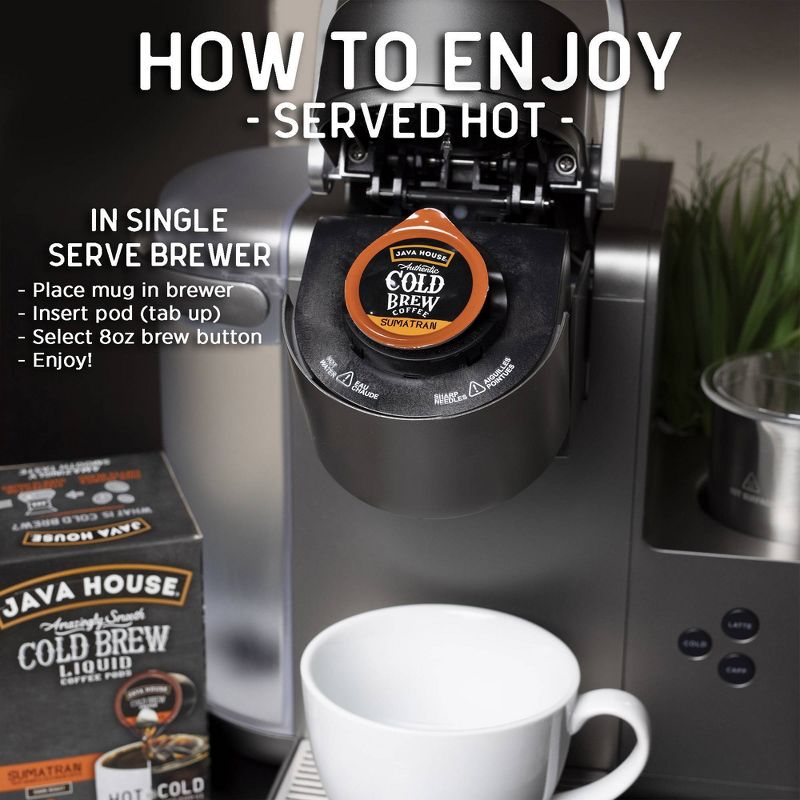 Java House Cold Brew Sumatran Dark Roast Single Serve - 12ct
