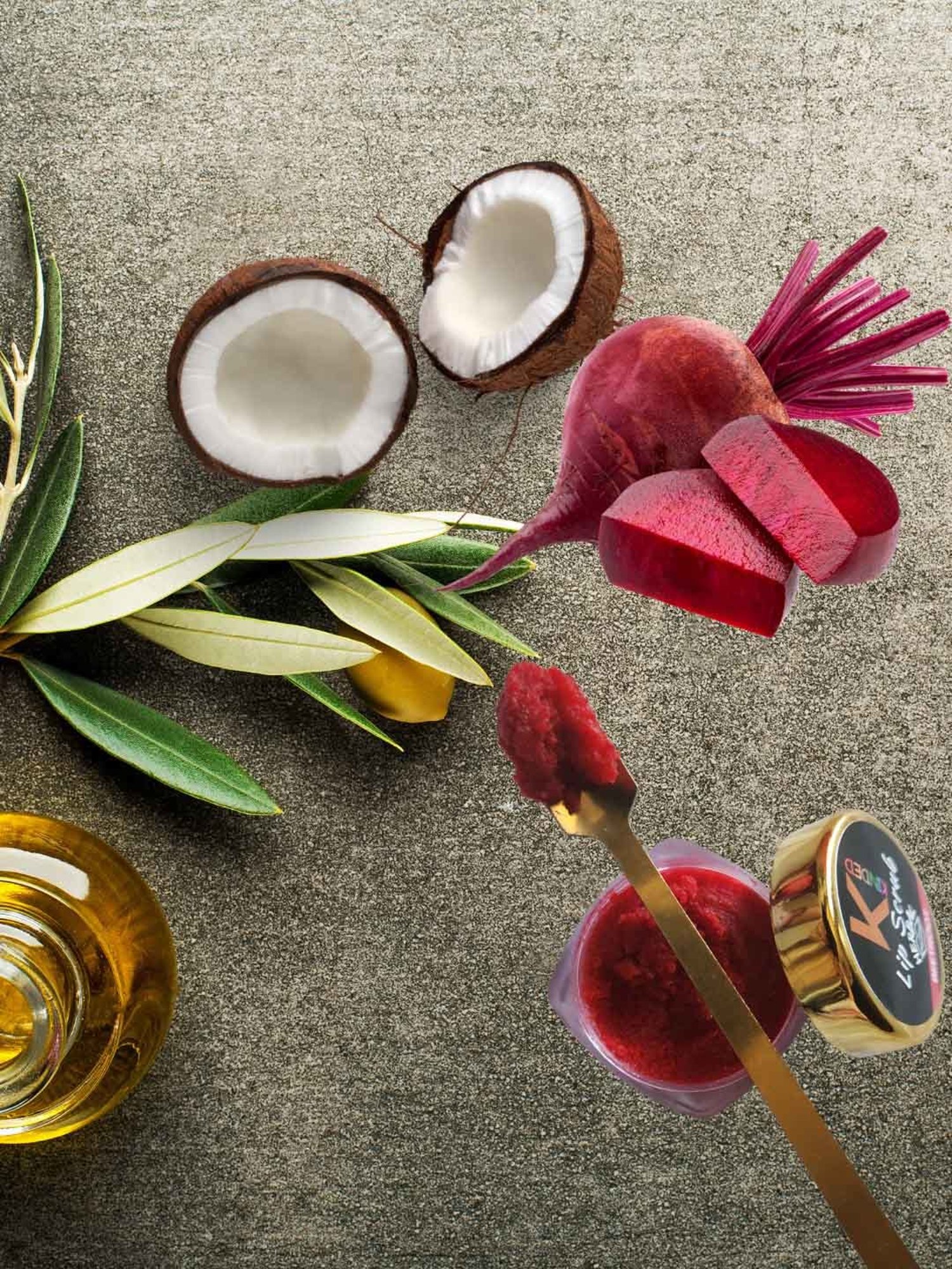 KINDED Herbal Mixed Fruit & Beetroot Lip Scrub Combo