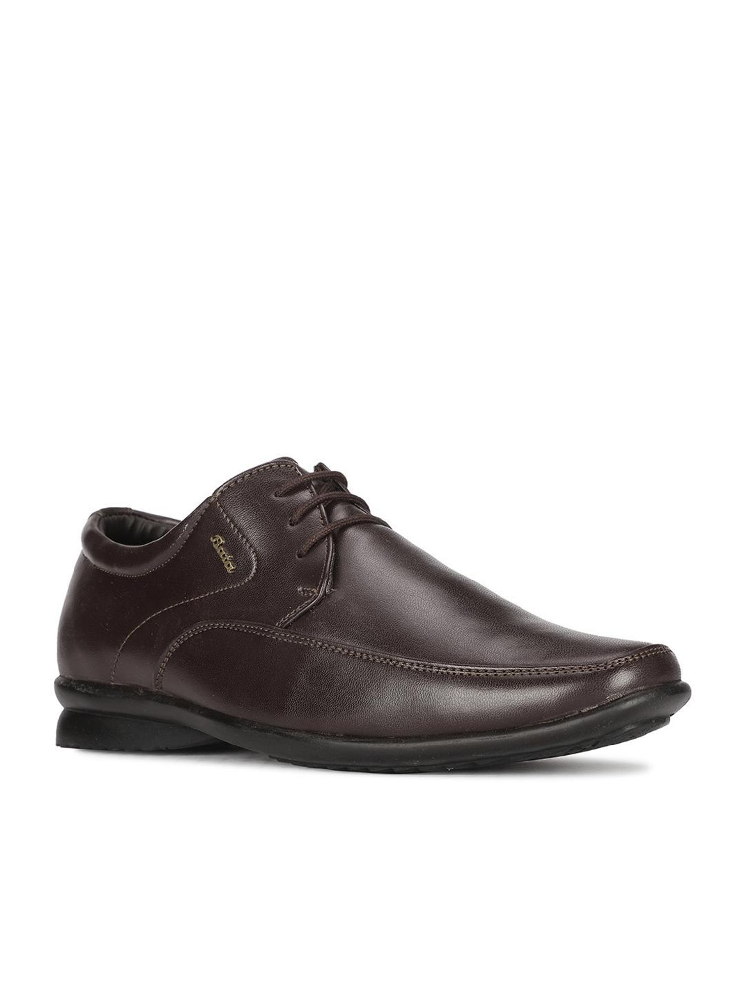 Bata Men's HAWCK E Brown Derby Shoes