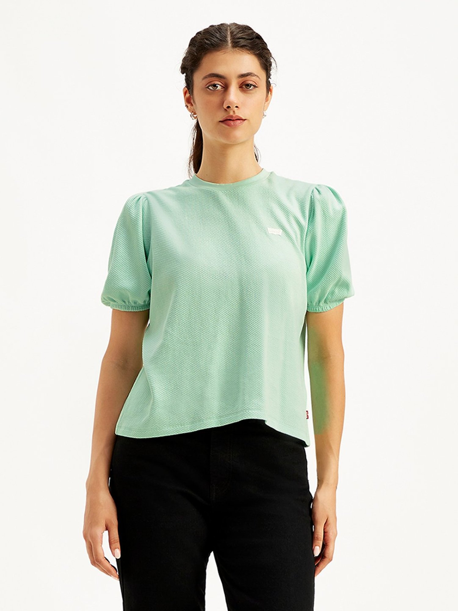 Levi's Green Textured T-Shirt