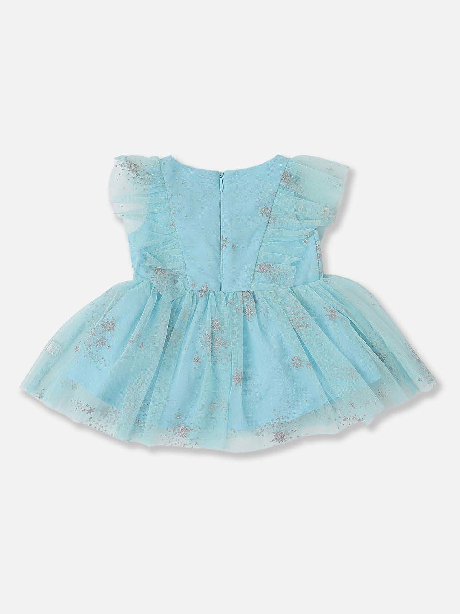 Allen Solly Kids Blue Cotton Printed Dress