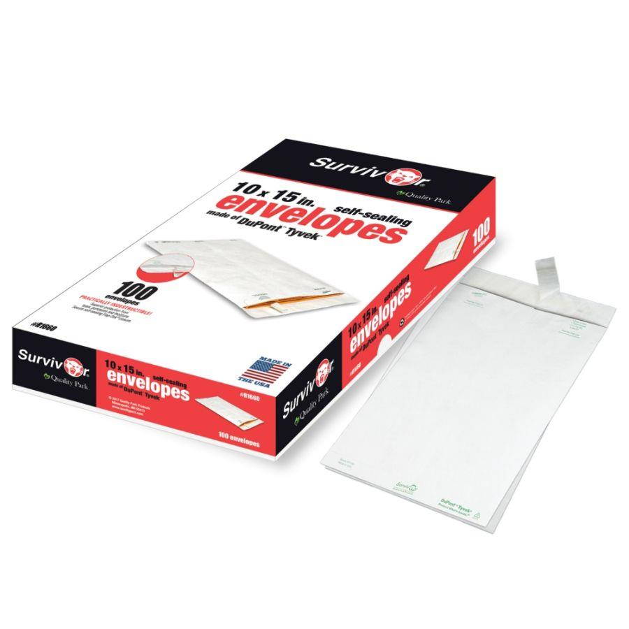 Survivor Tyvek Mailer 10 x 15 White 100/Box R1660