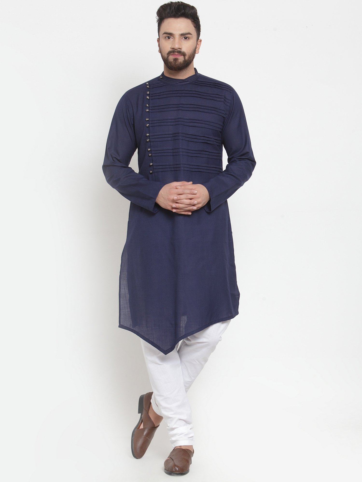 Jompers White Fitted Churidars