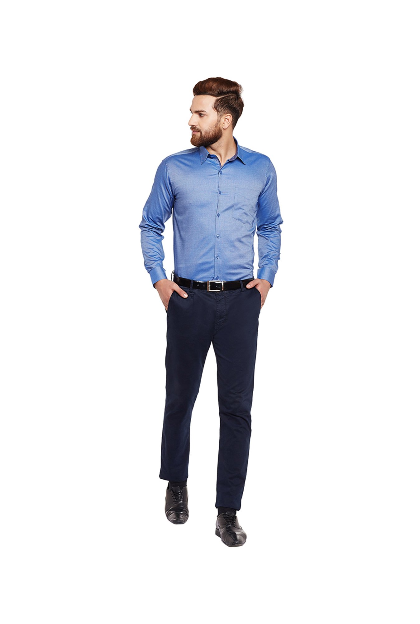 Hancock Blue Slim Fit Shirt