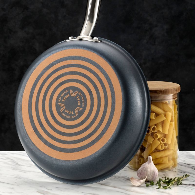 T-fal Endurance Collection Metal Spatula Safe Platinum Nonstick 12" Fry Pan, Black