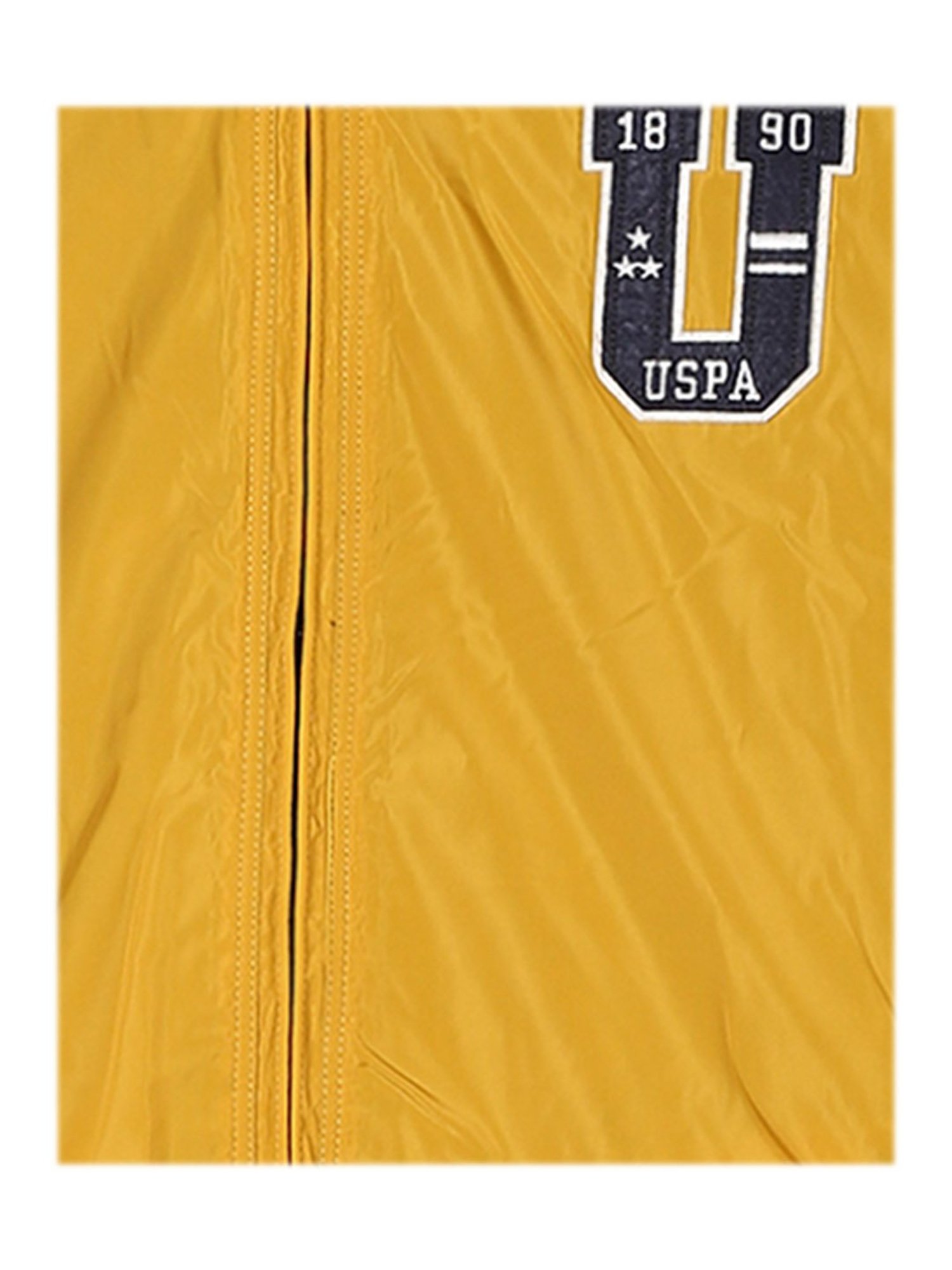 U.S. Polo Assn. Kids Yellow & Navy Solid Jacket