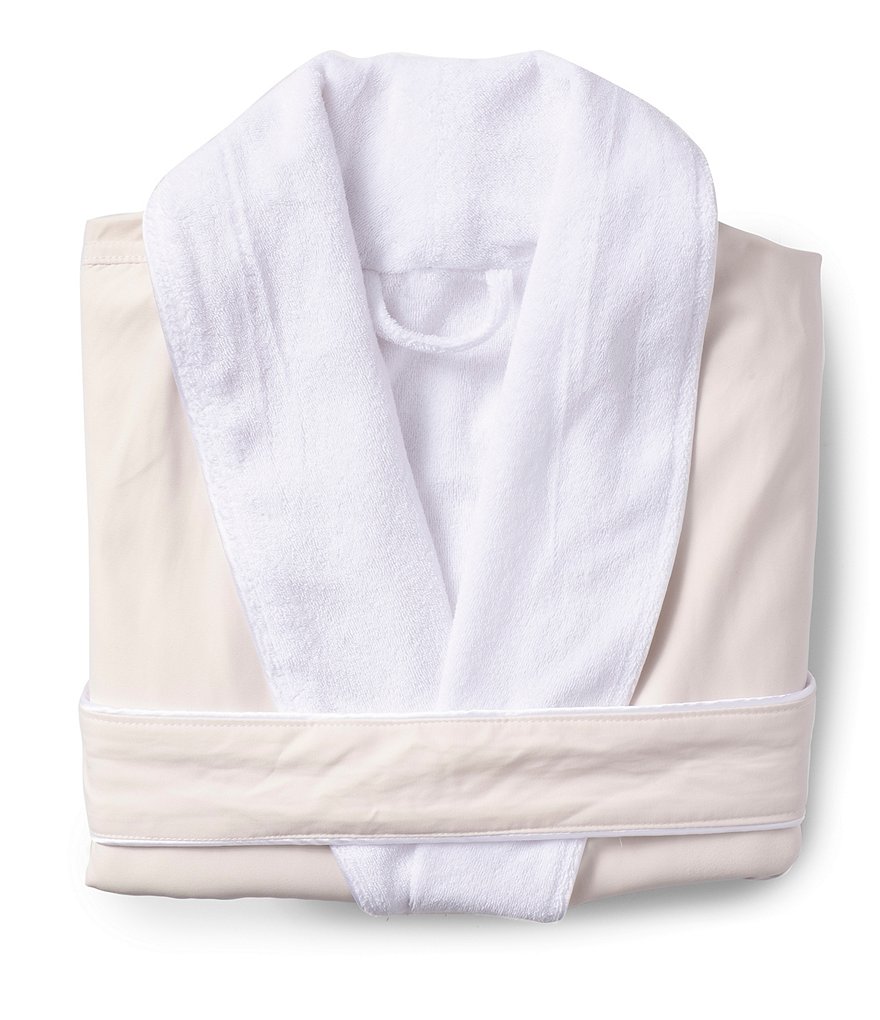 Lauren Ralph Lauren Paisley Print Satin Short Wrap Robe