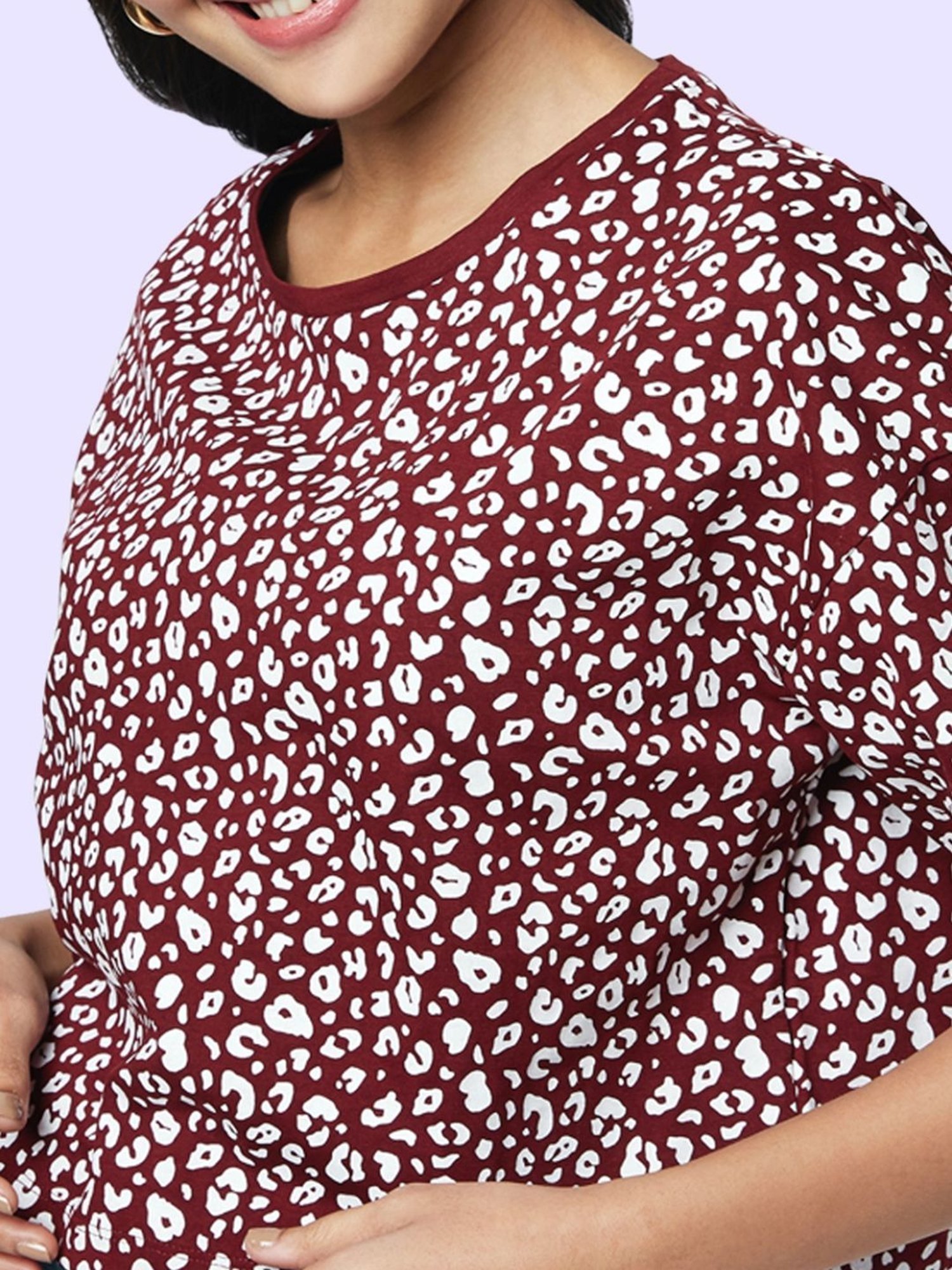 Fame Forever by Lifestyle White Cotton Printed T-Shirt